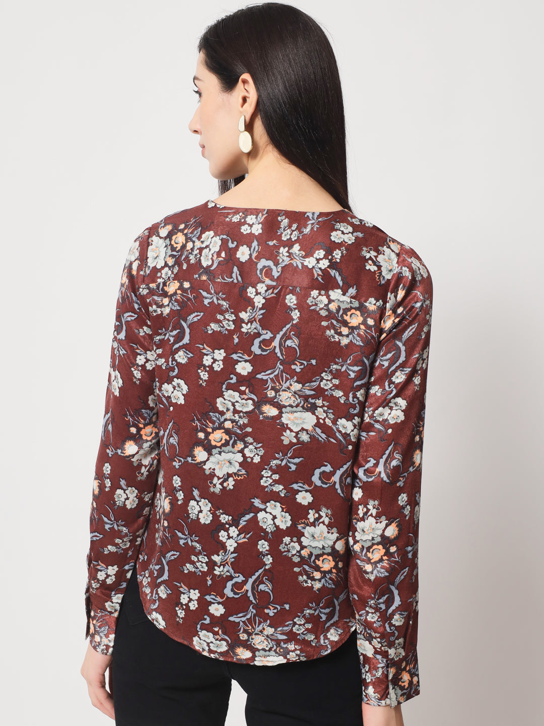 Women Classic Floral Printed Casual Shirt